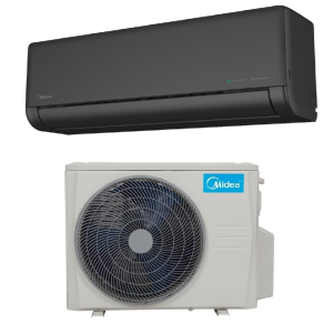 Midea Solstice oldalfali split (fekete)- Bevezető ár!