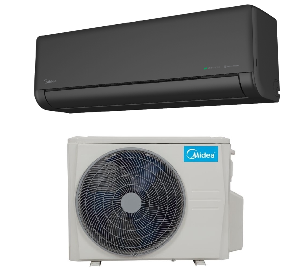 Midea Solstice oldalfali split (fekete)- Bevezető ár!